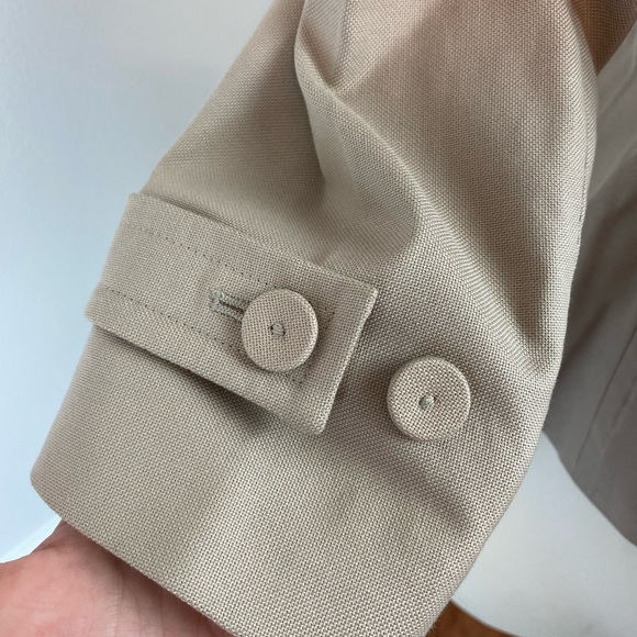 TALBOTS Petites Beige Jacket/Blazer | Size 2P - Picture 4 of 11